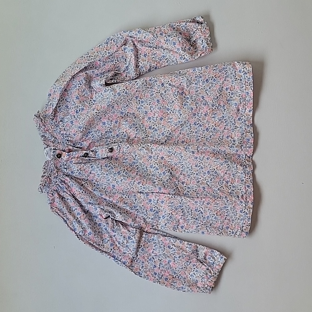 Girls Floral Print Blouse, 3T